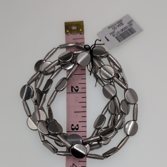 Chico's Metallic Gray Bracelet Stack Set - Picture 6 of 7